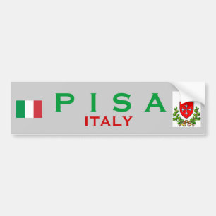 Coche Pegatina para el parachoques de Pisa