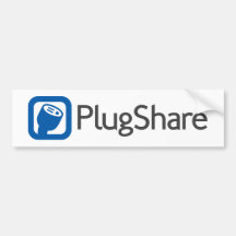 Pegatina para el parachoques de PlugShare