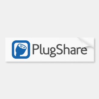 Coche Pegatina para el parachoques de PlugShare