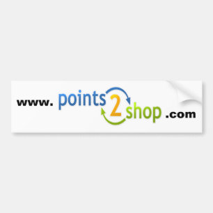 Coche pegatina para el parachoques de points2shop