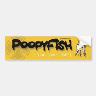 Coche Pegatina para el parachoques de Poopyfish