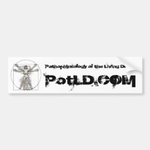 Coche pegatina para el parachoques de PotLD.com