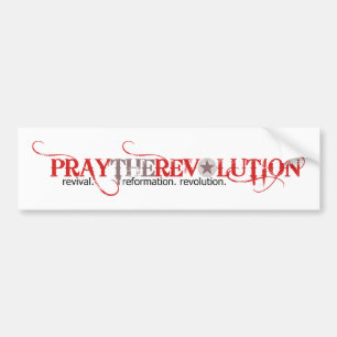 Coche Pegatina para el parachoques de PRAYTHEREVOLUTION