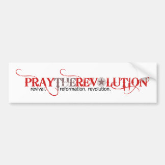 Coche Pegatina para el parachoques de PRAYTHEREVOLUTION