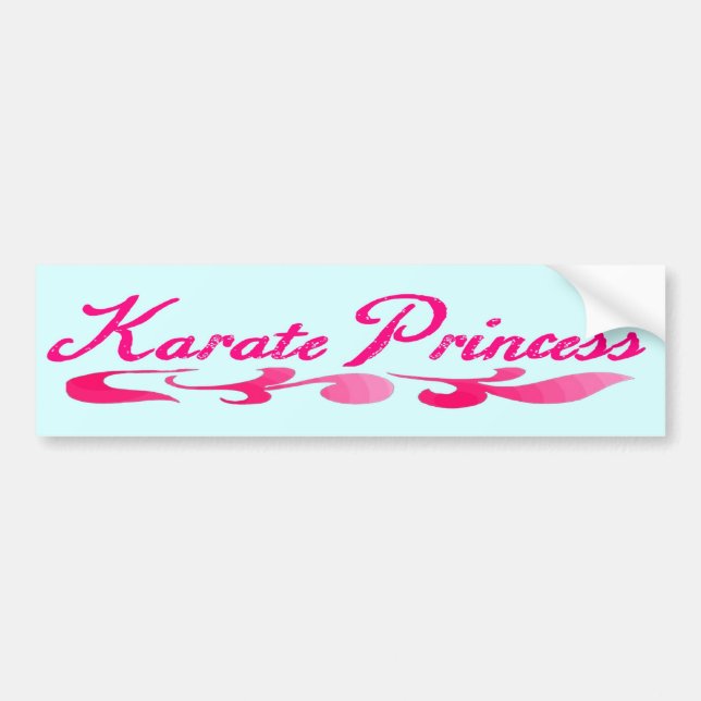 Coche Pegatina para el parachoques de princesa Swirl del (Frente)