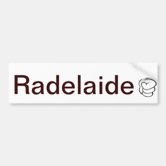 Coche Pegatina para el parachoques de Radelaide Adelaide
