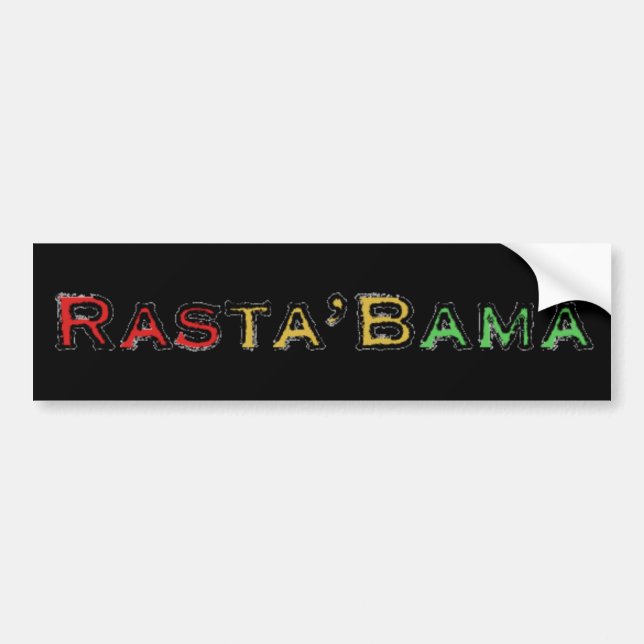 Coche Pegatina para el parachoques de Rasta'Bama (Frente)