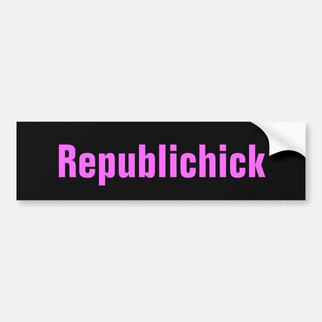 Coche Pegatina para el parachoques de Republichick (Frente)