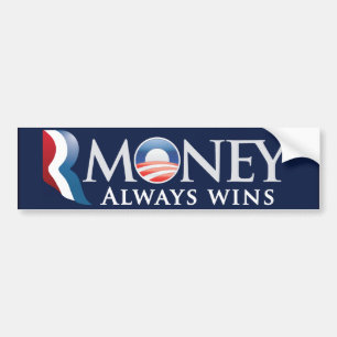 Coche Pegatina para el parachoques de RMoney Romney