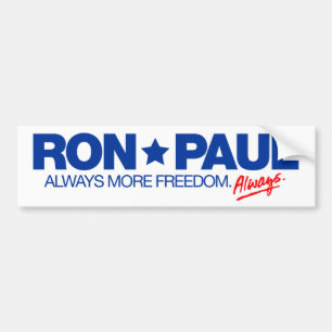 Coche Pegatina para el parachoques de Ron Paul