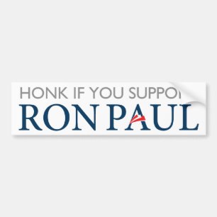 Coche Pegatina para el parachoques de Ron Paul