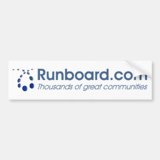 Coche pegatina para el parachoques de Runboard.com