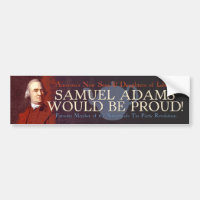 Pegatina para el parachoques de Samuel Adams