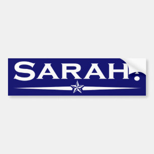 Coche Pegatina para el parachoques de Sarah