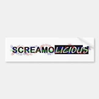 Coche Pegatina para el parachoques de Screamolicious