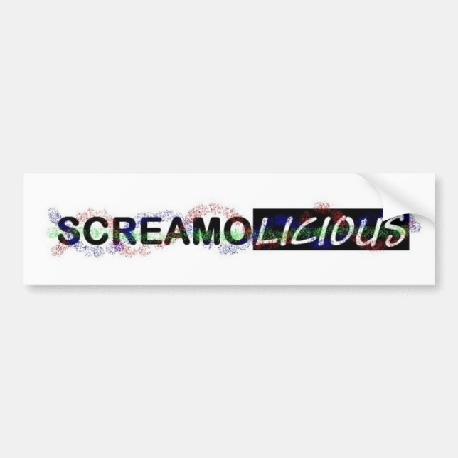 Coche Pegatina para el parachoques de Screamolicious (Frente)