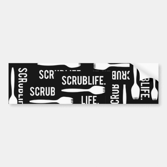 Coche Pegatina para el parachoques de Scrublife (Frente)