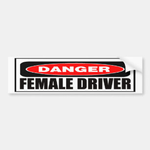 Coche Pegatina para el parachoques de sexo femenino del