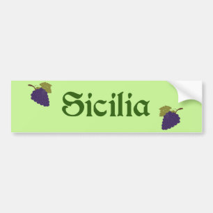 Coche Pegatina para el parachoques de Sicilia - herencia