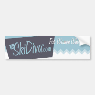 Coche Pegatina para el parachoques de SkiDiva