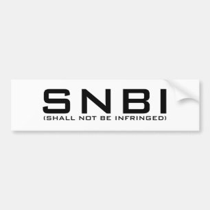 Coche Pegatina para el parachoques de SNBI