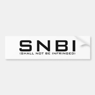 Coche Pegatina para el parachoques de SNBI