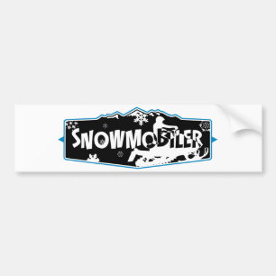 Coche Pegatina para el parachoques de SNowmobiler