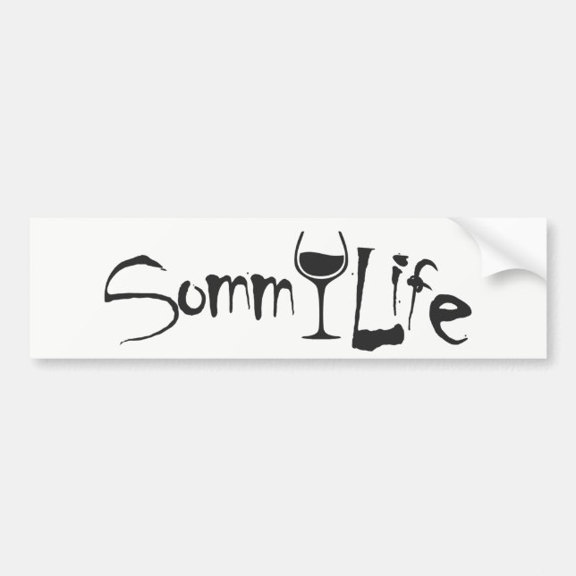 Coche Pegatina para el parachoques de SommLife (Frente)