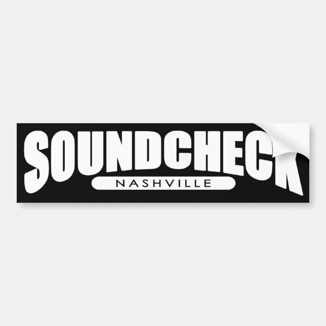 Coche Pegatina para el parachoques de Soundcheck (Frente)