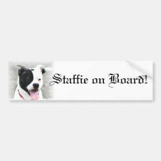 Coche Pegatina para el parachoques de Staffordshire bull