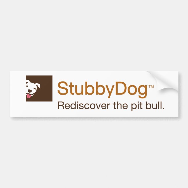 Coche Pegatina para el parachoques de StubbyDog (Frente)