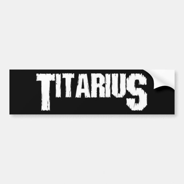 Coche Pegatina para el parachoques de Titarius (Frente)