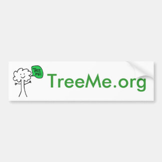 Coche Pegatina para el parachoques de TreeMe