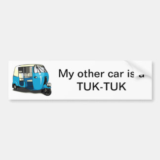 Coche Pegatina para el parachoques de TUK TUK