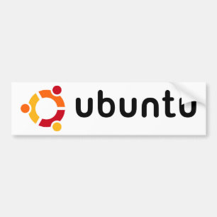 Coche Pegatina para el parachoques de Ubuntu