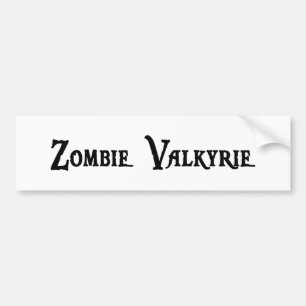Coche Pegatina para el parachoques de Valkyrie del zombi