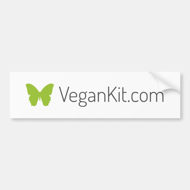 Coche Pegatina para el parachoques de VeganKit (Frente)