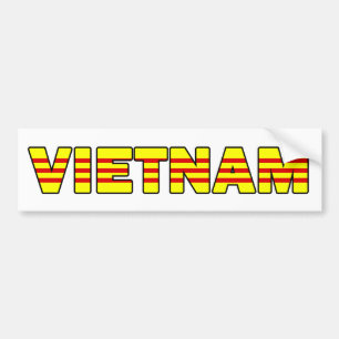 Coche Pegatina para el parachoques de Vietnam