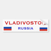 Pegatina para el parachoques de Vladivostok* Rusia