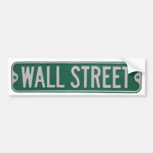 Coche Pegatina para el parachoques de Wall Street