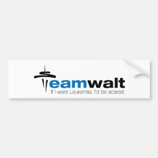 Coche Pegatina para el parachoques de Walt del equipo
