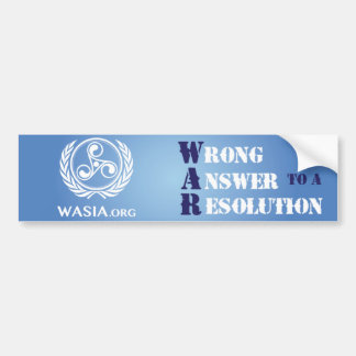 Coche Pegatina para el parachoques de WASIA (azul)