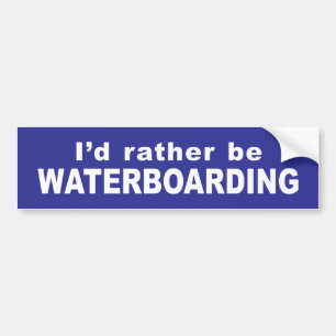 Coche Pegatina para el parachoques de Waterboard