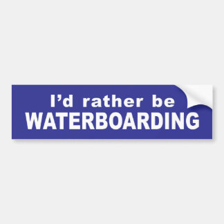 Coche Pegatina para el parachoques de Waterboard