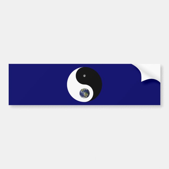 Coche Pegatina para el parachoques de Yin y de Yang (Frente)