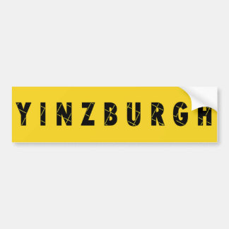 Coche Pegatina para el parachoques de Yinzburgh