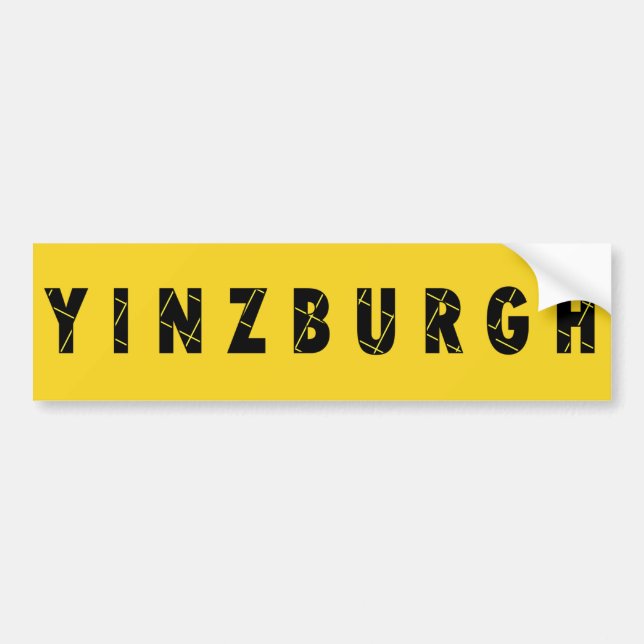 Coche Pegatina para el parachoques de Yinzburgh (Frente)