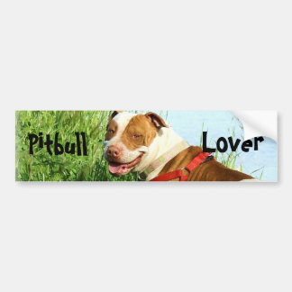 Coche Pegatina para el parachoques del amante de Pitbull
