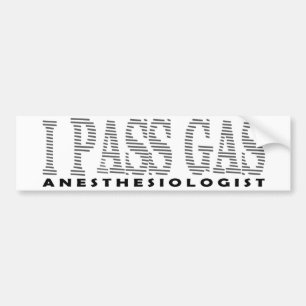 Coche Pegatina para el parachoques del ANESTHESIOLOGIST