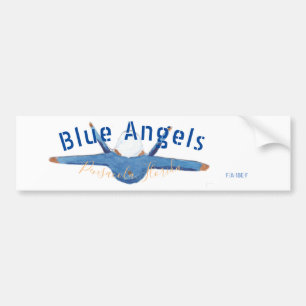 Coche Pegatina para el parachoques del ángel azul